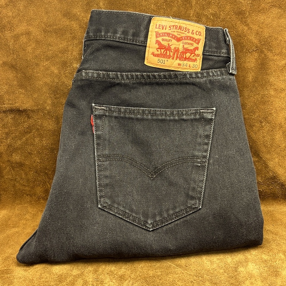 Levi’s Black Denim 501s